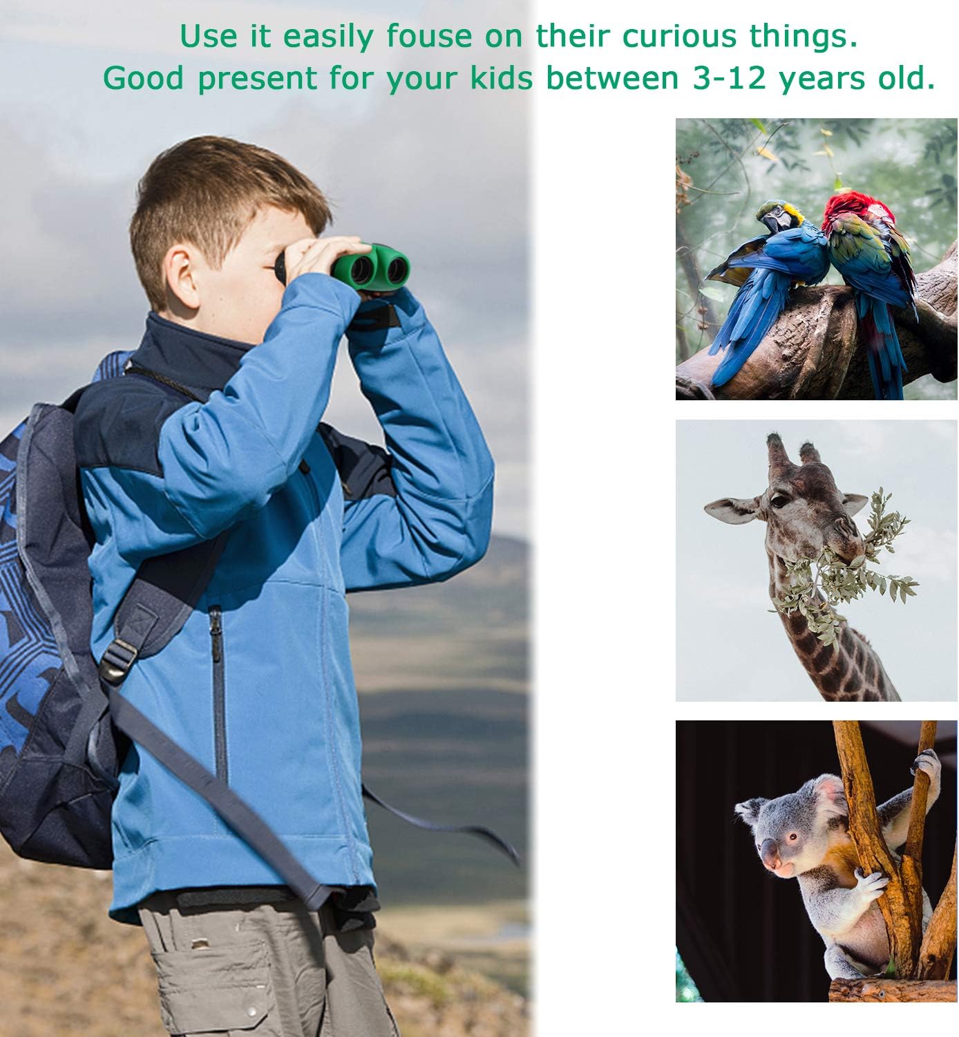 8X40 Backyard Birder Tan Porro