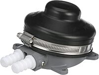 GP4618 Babyfoot Manual Freshwater Galley Pump, Connects to ½-Inch Flexible Hose, 2.2 GPM Max Flow Rate Black