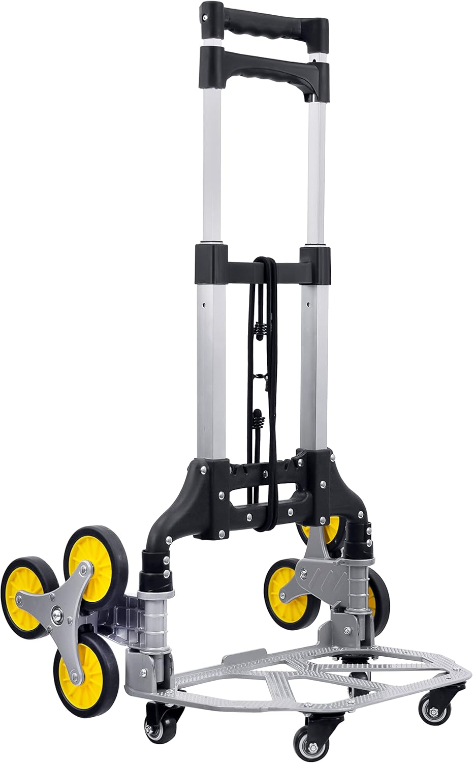 Mount-It! Stair Climber Dolly, 3 Wheel Stair Climbing Hand Truck with Folding and Telescoping Handle