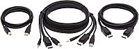 Tripp Lite DisplayPort KVM Cable Kit 4K USB 3.5mm 3xM/USB mm DP mm 6ft (P783-006-DPU)