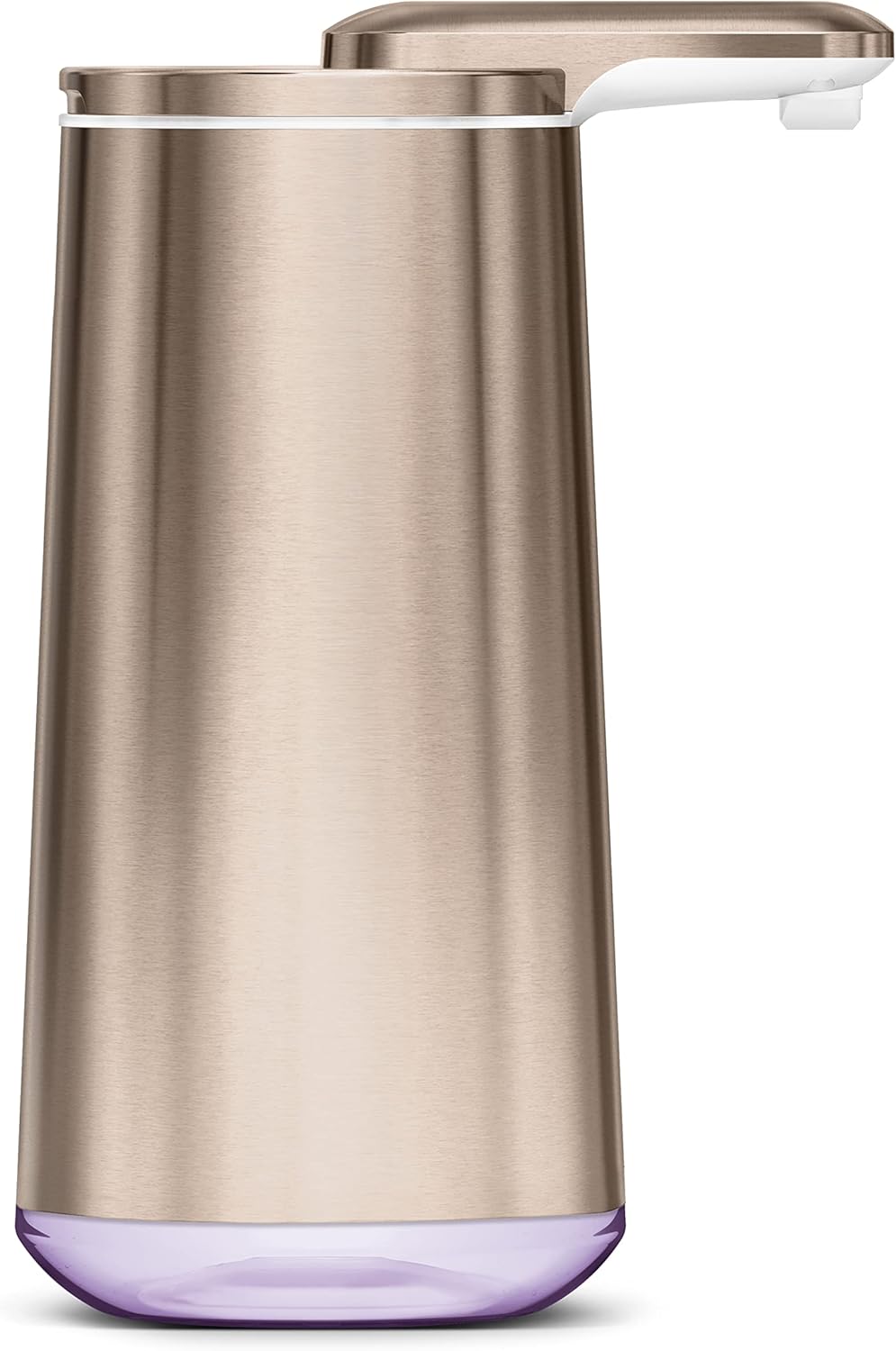 simplehuman Foam Sensor Pump Touchless Soap Dispenser, Rechargeable, Refillable Cartridge Included