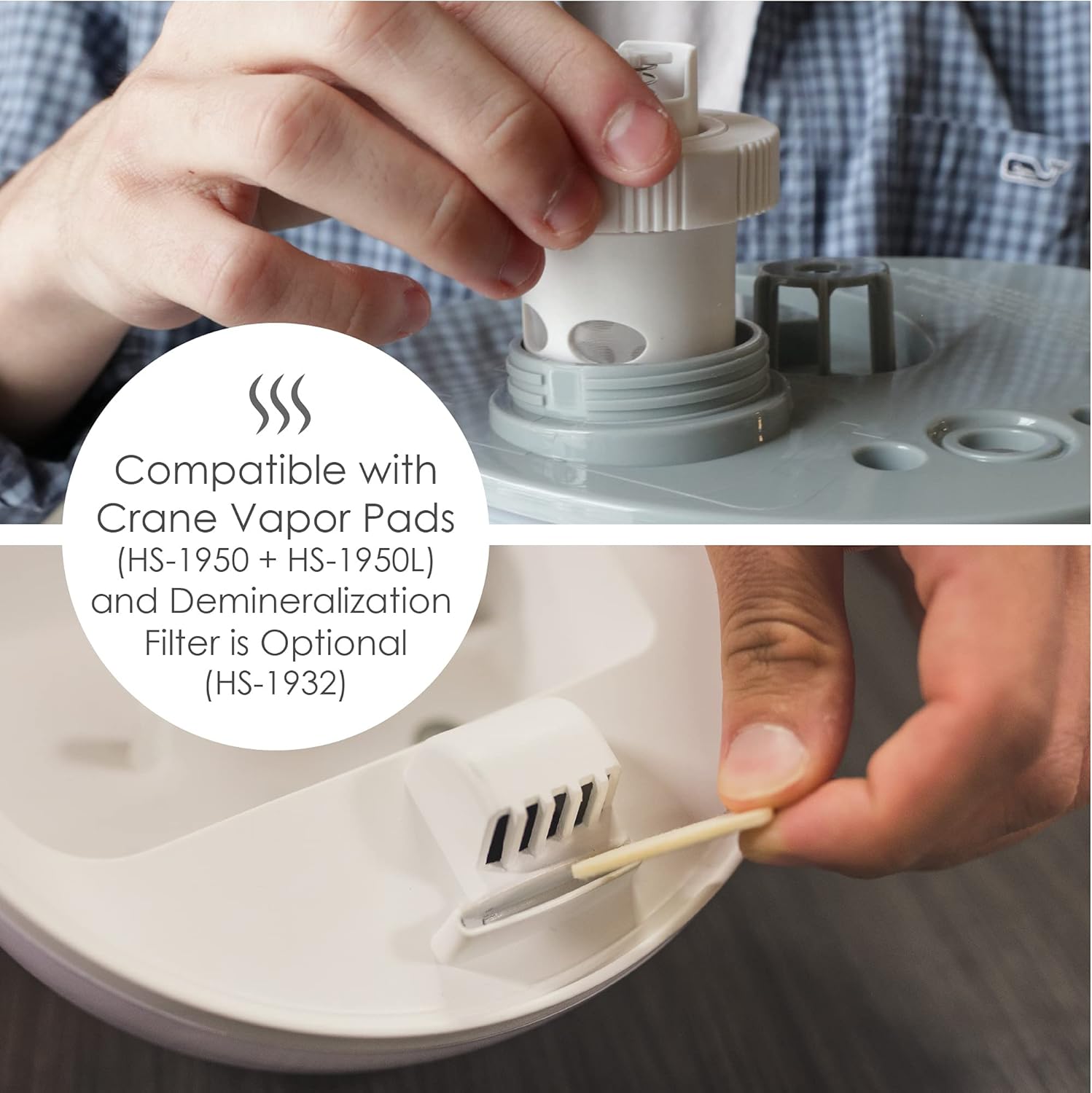 CRANE Droplet/Teardrop Ultrasonic Cool Mist Humidifier, 0.5 Gallon