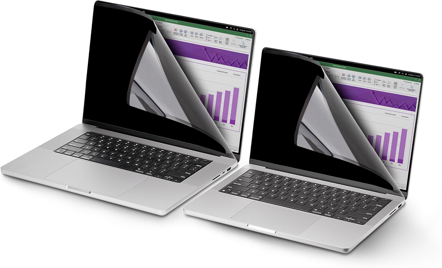 StarTech.com 15.6-inch 16:10 Flip-Up Privacy Screen with Touch, Laptop Security Shield, Anti-Glare Blue Light Filter