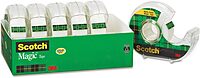 Scotch 6122 Magic Tape & Refillable Dispenser, 3/4-Inch x 650-Inch, 1-Inch Core, Clear, 6/Pack