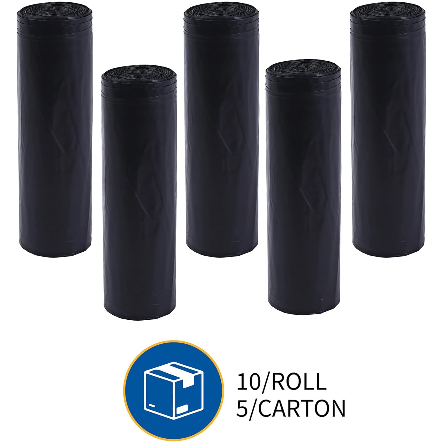 Genuine Joe GJO01535 Heavy Duty Low-Density Puncture Resistant Can Liner, 60 gallon Capacity