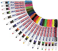 Markal 96826 Valve Action Liquid Paint Marker with 1/8" Bullet Tip, Green (12 Markers)