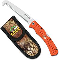 OUTDOOR EDGE Flip N' Saw / Flip N' Zip Folding Saw with 65Mn Spring Steel and Triple-Ground Teeth