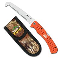 OUTDOOR EDGE Flip N' Saw / Flip N' Zip Folding Saw with 65Mn Spring Steel and Triple-Ground Teeth