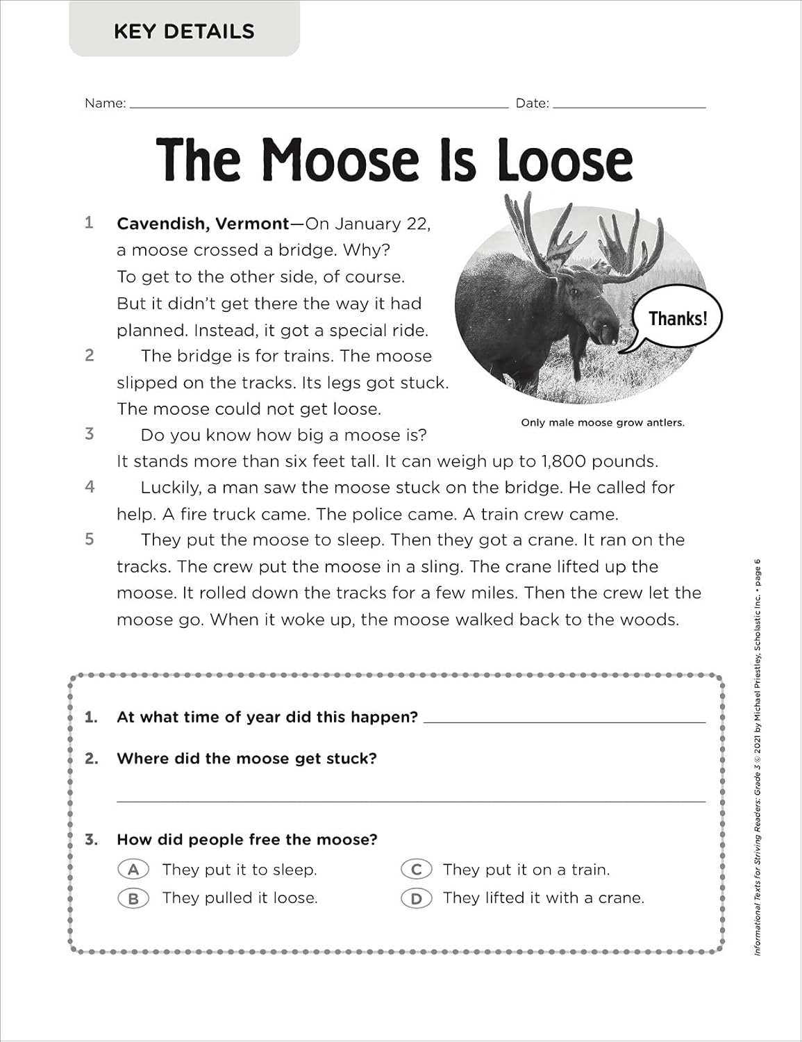 Scholastic Informational Texts for Striving Readers: Grade 3 (Indian Head)