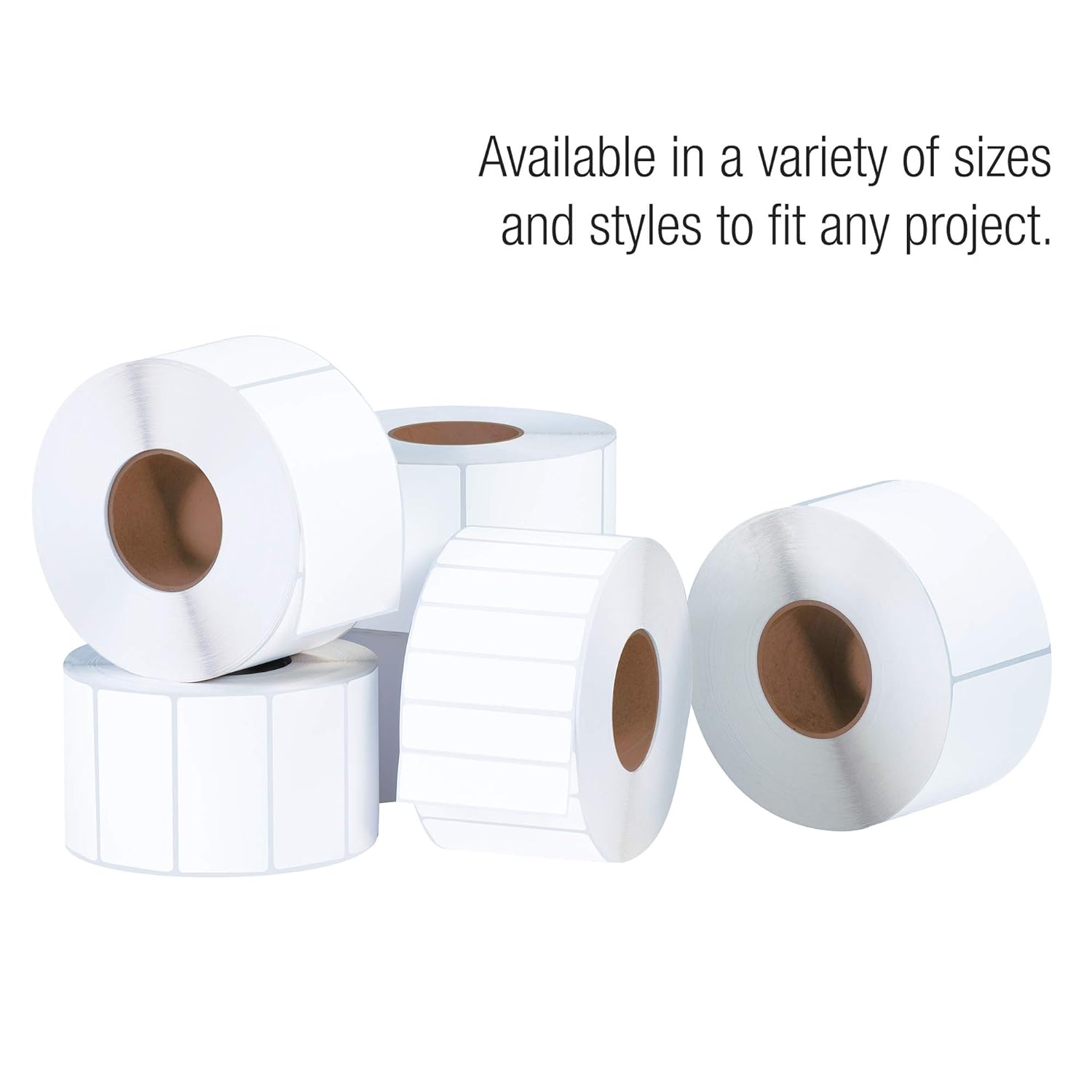 Partners Brand Desktop Direct Thermal Transfer Labels, THD114, Rectangle, 4in x 6in, White, Pack Of 12 Rolls
