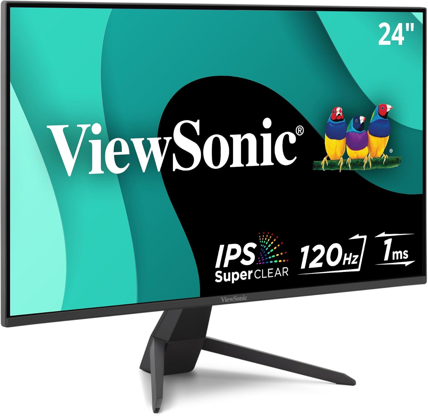 ViewSonic VX2470-MHD 24 Inch 1080p IPS Monitor with 120Hz, 1ms, Variable Refresh Rate, Eye Care, HDMI