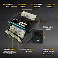 KOLIBRI Money Counter Machine with Advanced Counterfeit Detection and LCD
