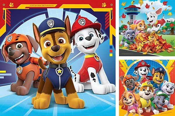 Paw Patrol 49 Piece Jigsaw Puzzle 3 Pack