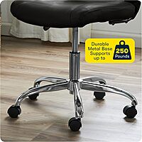 Serta Essentials Mid-Back Computer Chair, Faux Leather and Mesh