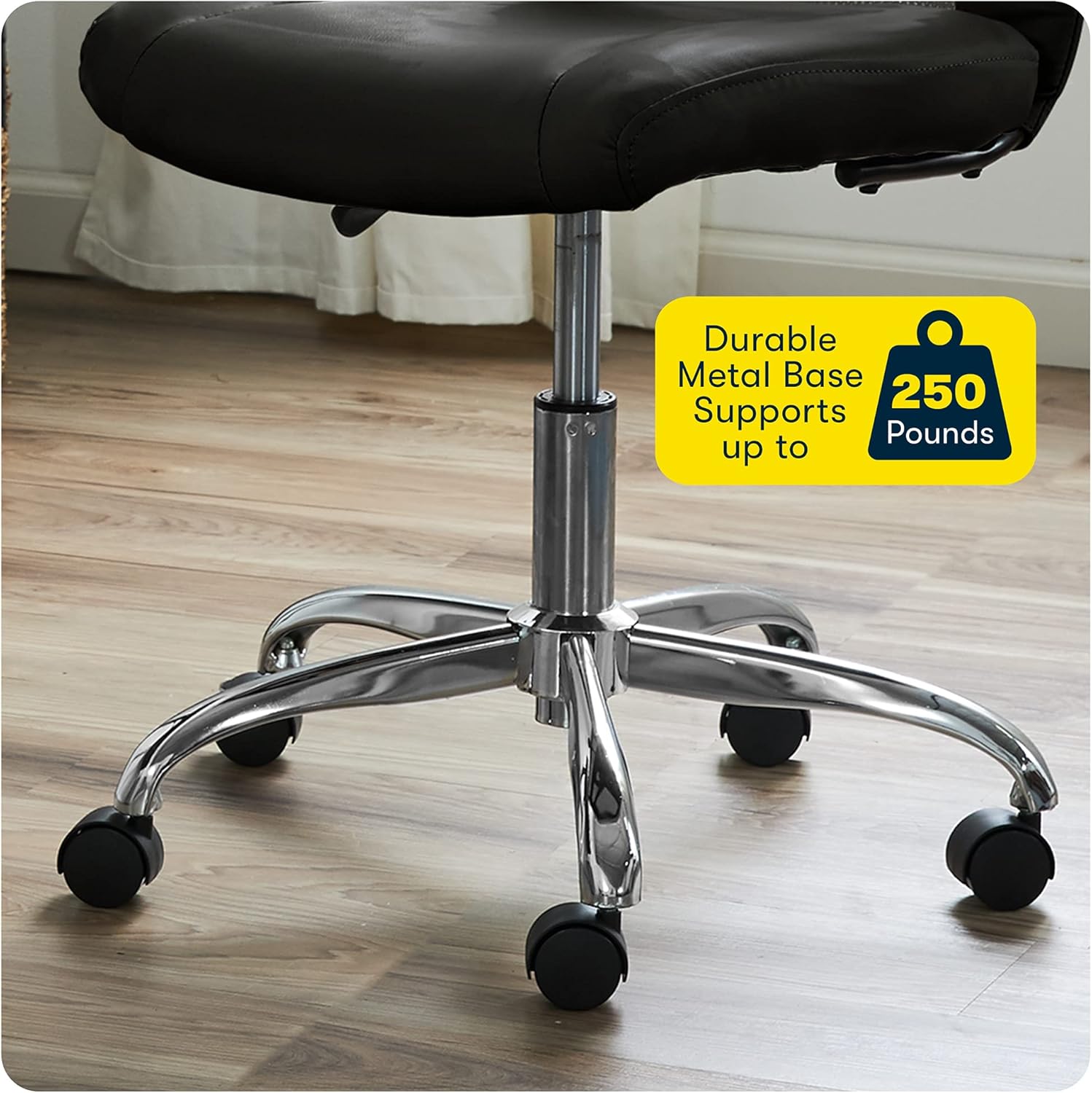 Serta Essentials Mid-Back Computer Chair, Faux Leather and Mesh
