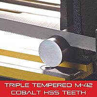 Starrett Intenss Bi-Metal Band Saw Blade with M42 HSS Cutting Edge