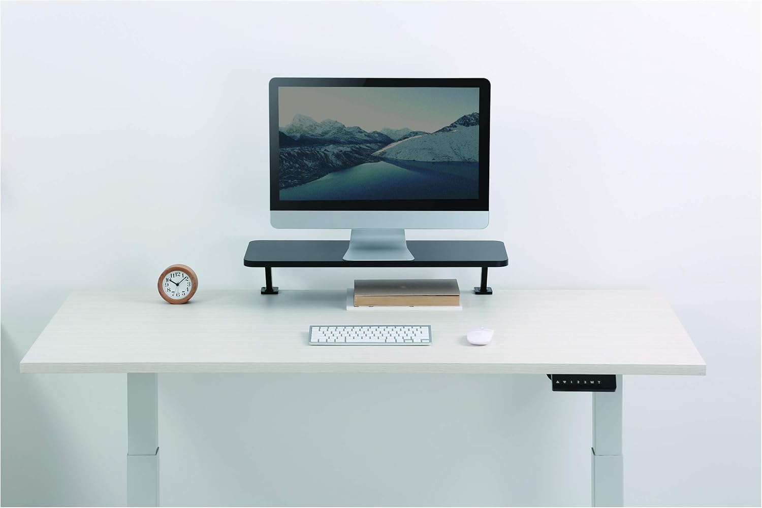 StarTech.com Monitor Riser Stand - Clamp-on Monitor Shelf for Desk - Extra Wide 25.6" (65 cm) for up to 34" Monitors