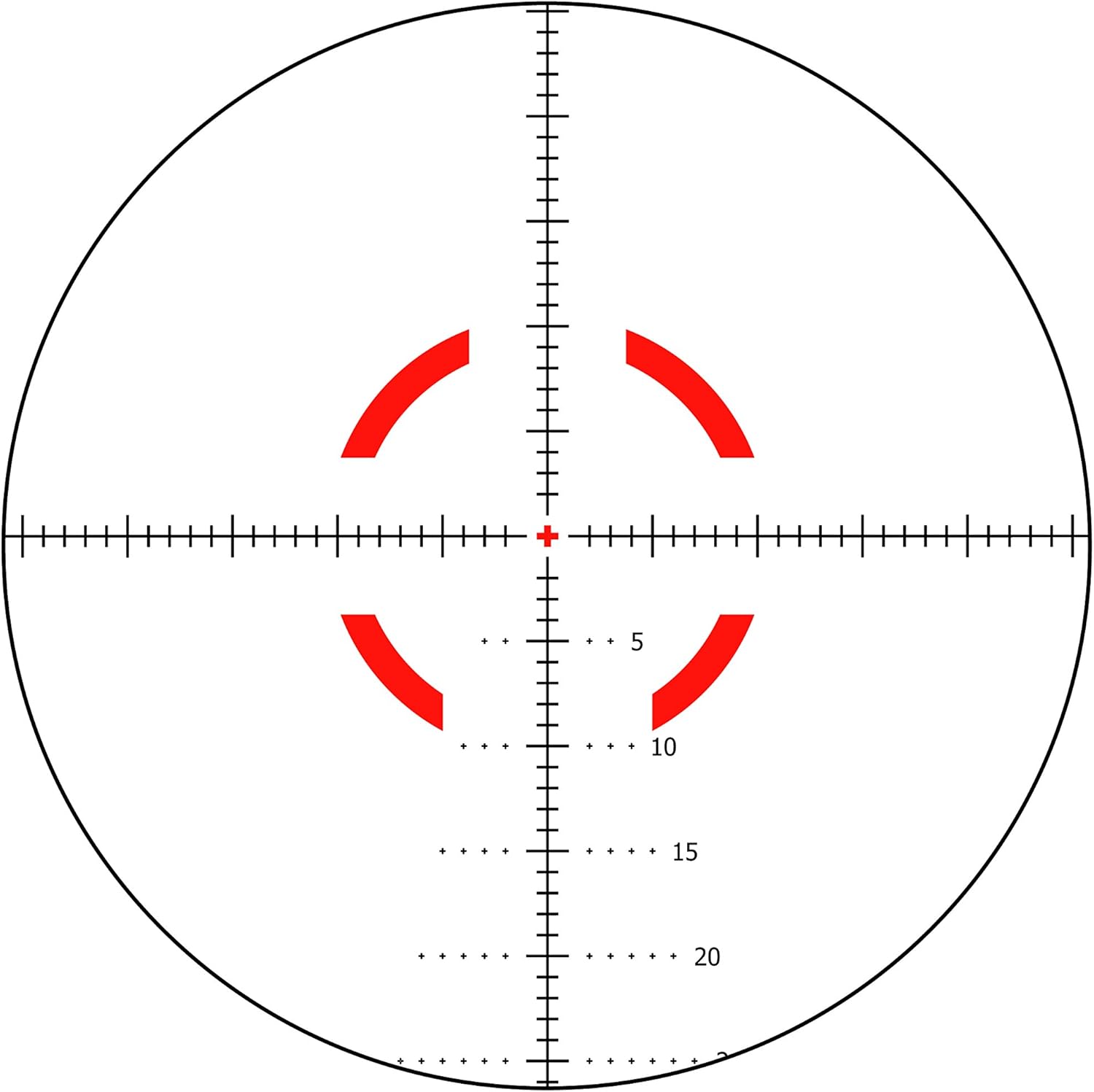 Trijicon VCOG 1-6x24 with Segmented Circle/Crosshair MIL Govt. Reticle and Thumb Screw Mount, Red