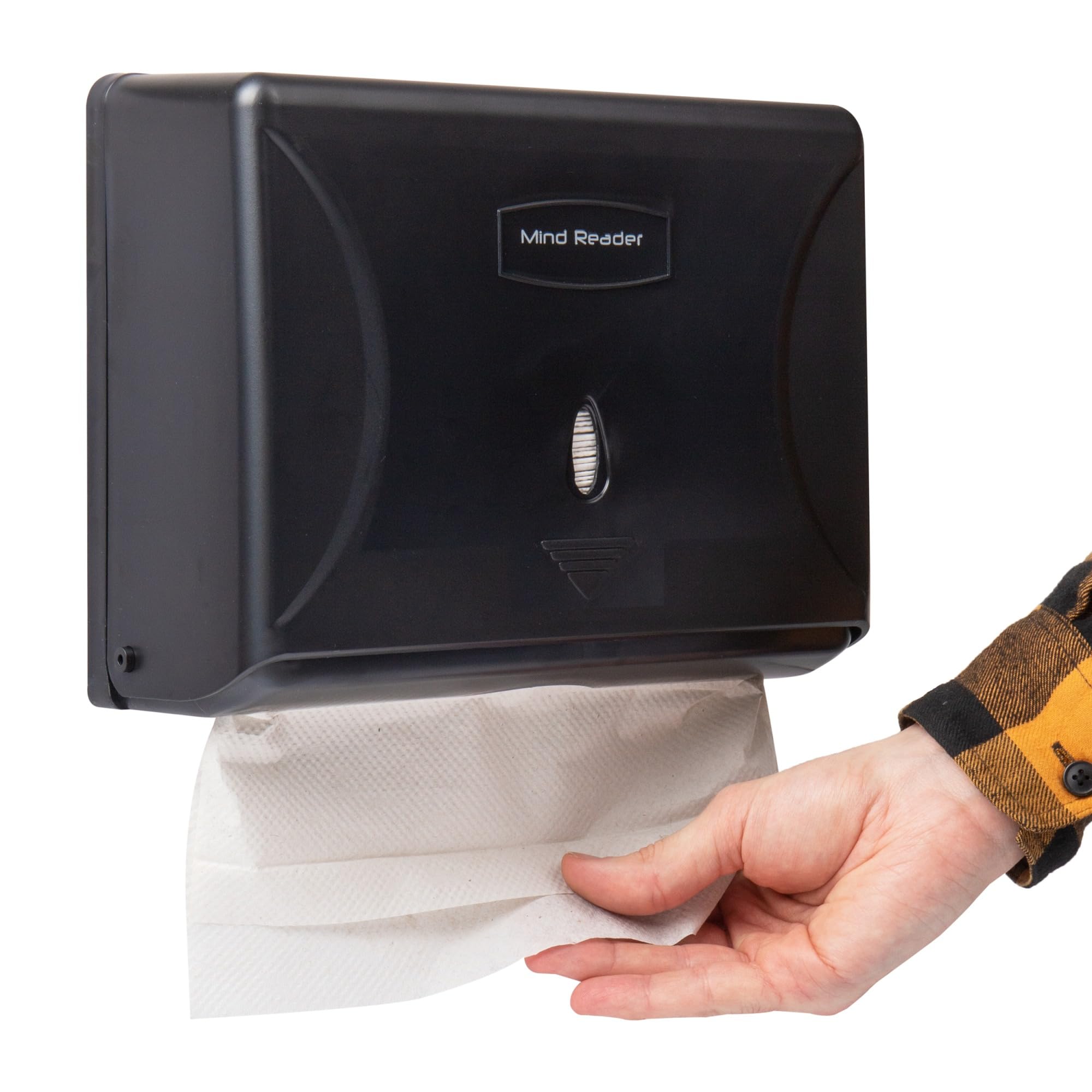 MIND READER Wall-Mounted Multi-Fold Paper Towel Dispenser