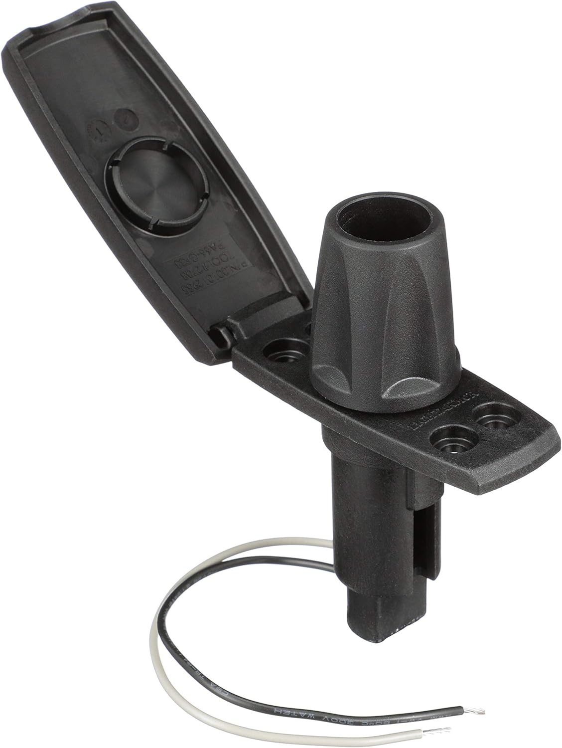 Attwood 910V2PB-7 LightArmor™ 910V Series Rectangle Plug-In Light Base — for All-Around Pole Light, 2-Pin