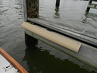 Dock Edge Piling Bumper - One End Capped - 6' - Beige