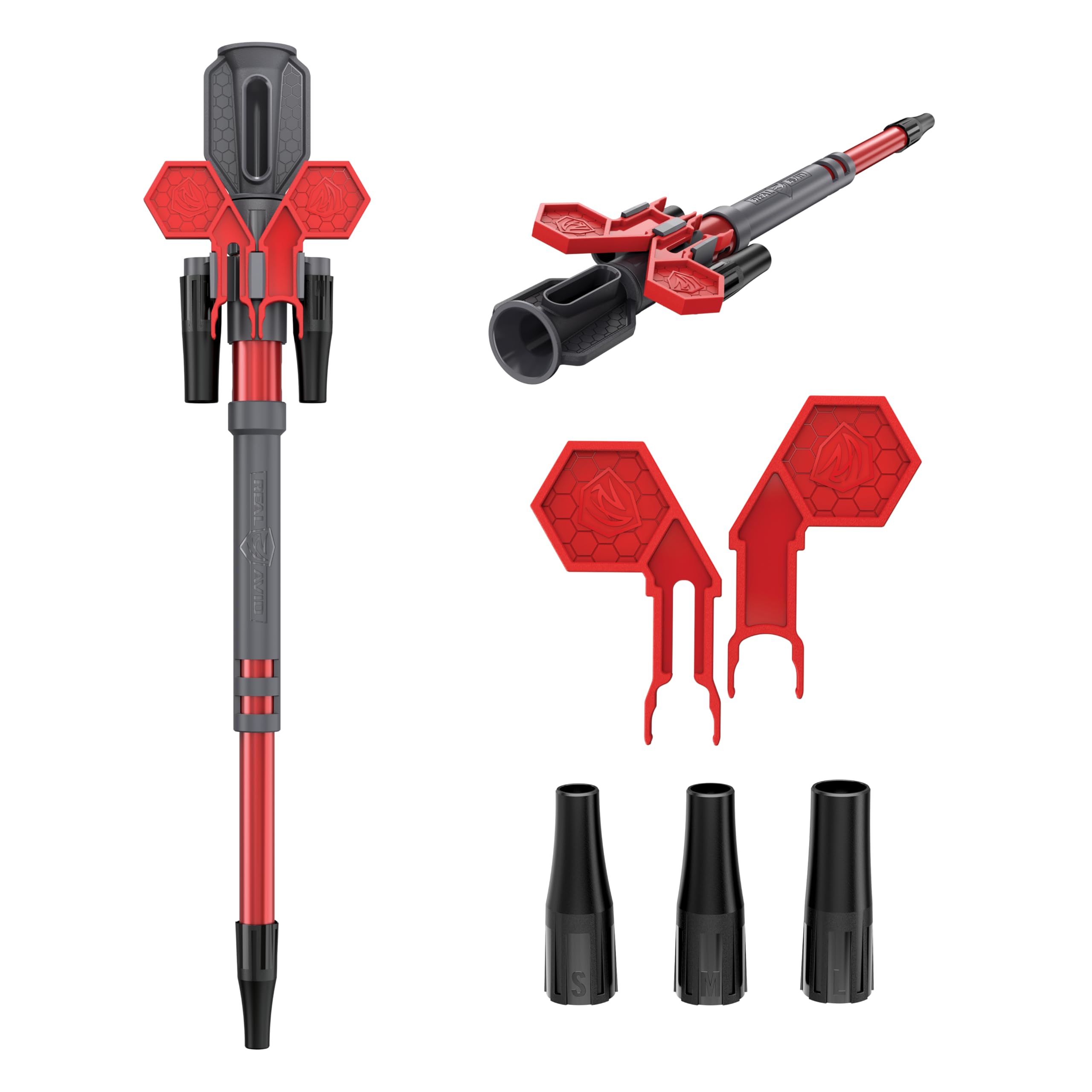 Real Avid Smart-Fit Bore Guide with 3 Interchangeable Tips for Cleaning Rod Alignment and Gun Cleaning