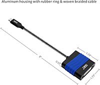 SIIG USB Type C to DVI Adapter - Thunderbolt 3 DisplayPort Alternate Mode Compatible for MacBook Pro, Google Chromebook Pixel, and More (CB-TC0711-S1)