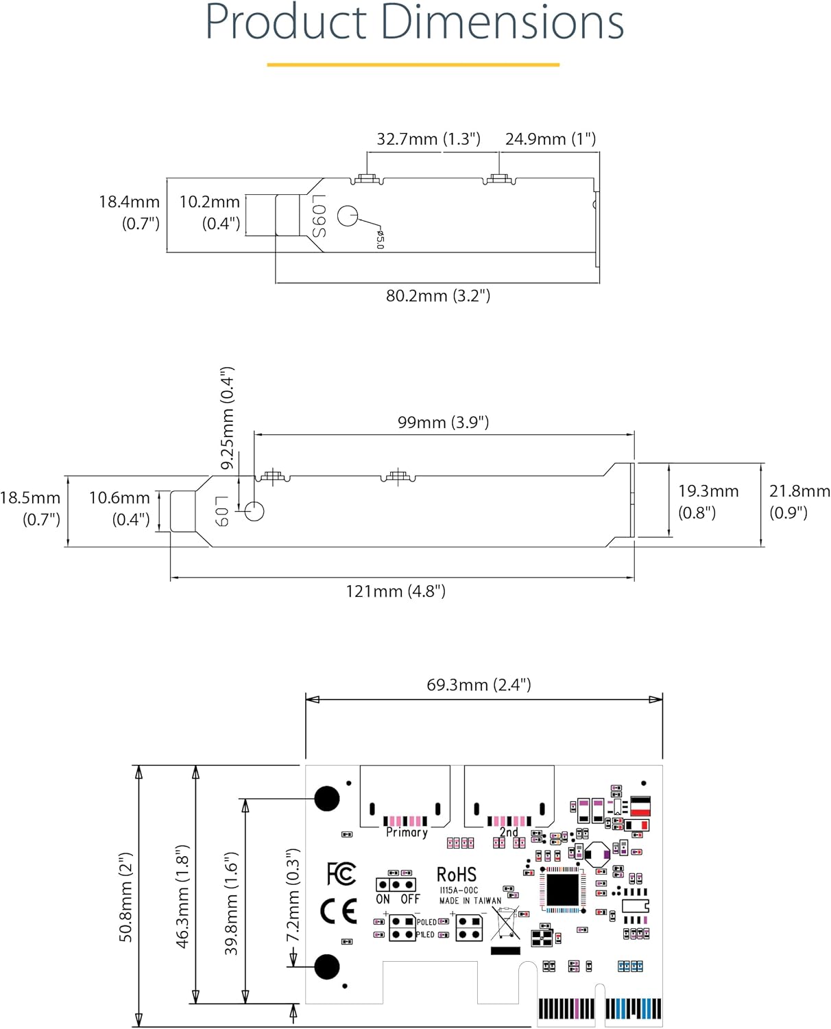 SATA PCIe Card - 2 Port PCIe SATA Expansion Card - 6Gbps - Full/Low Profile - PCI Express to SATA Adapter/Controller