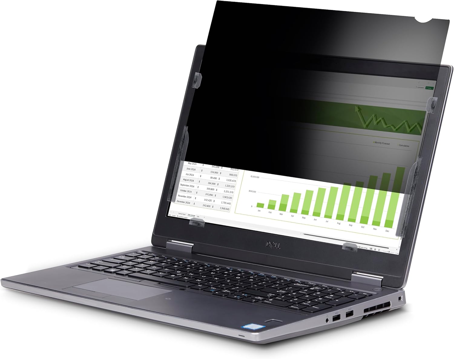 StarTech.com 15.6-inch 16:9 Flip-Up Privacy Screen with Touch, Laptop Security Shield, Anti-Glare Blue Light Filter