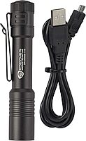 Streamlight 66320 MacroStream USB 500-Lumen 2000-Candela Rechargeable EDC Compact LED Flashlight with USB Cable, Black