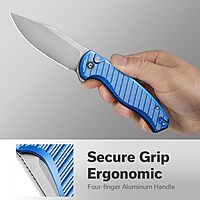 CIVIVI Stormhowl Pocket Knife, Folding Knife with 3.3" Nitro-V Blade and Aluminum Handle