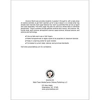 Mark Twain Science Warm-Ups Activity Book, Workbook for Grades 5 and Up, Space, Technology, Earth, Life, Anatomy, Physics