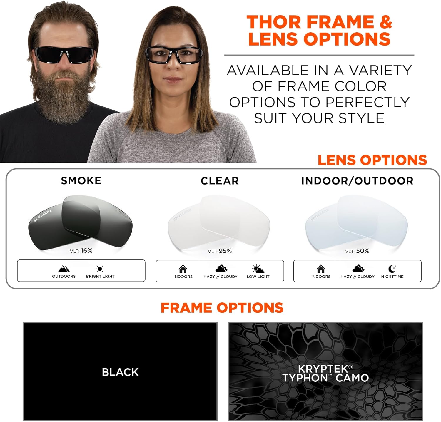 ERGODYNE Skullerz THOR Anti-Fog Safety Glasses