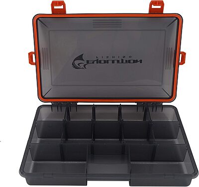 EVOLUTION OUTDOOR Waterproof 4-Latch Fishing Tackle Tray
