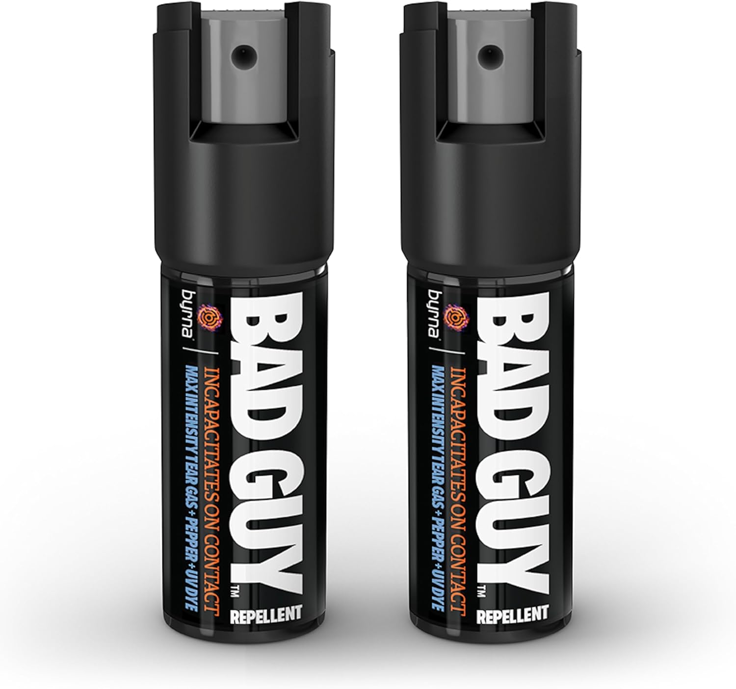 BYRNA BGR MAX Pepper Spray + Tear Gas | Attacker Tracker UV Dye | Military Strength Self-Defense Stream Spray