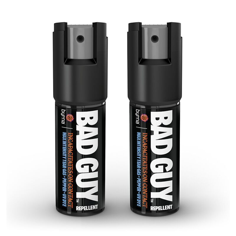 BYRNA BGR MAX Pepper Spray + Tear Gas | Attacker Tracker UV Dye | Military Strength Self-Defense Stream Spray