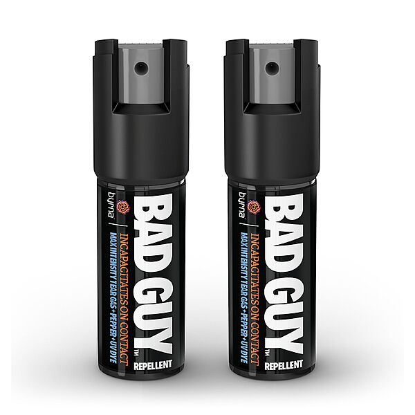 BYRNA BGR MAX Pepper Spray + Tear Gas | Attacker Tracker UV Dye | Military Strength Self-Defense Stream Spray