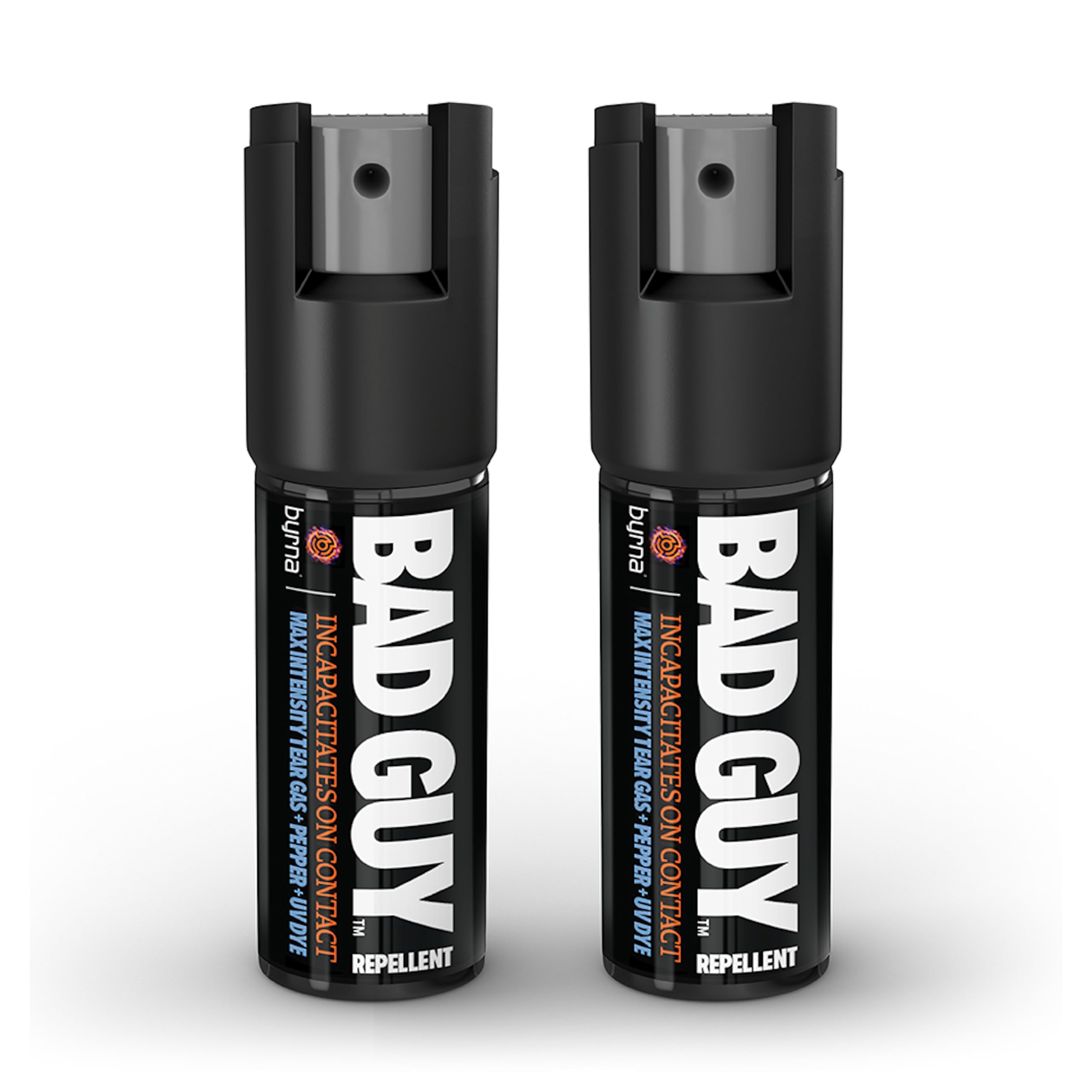 BYRNA BGR MAX Pepper Spray + Tear Gas | Attacker Tracker UV Dye | Military Strength Self-Defense Stream Spray