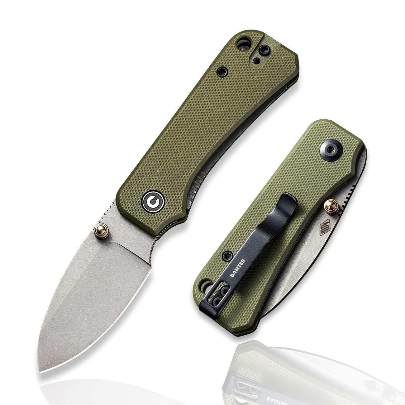 CIVIVI Baby Banter Pocket Folding Knife for EDC, 2.34" Nitro-V Blade