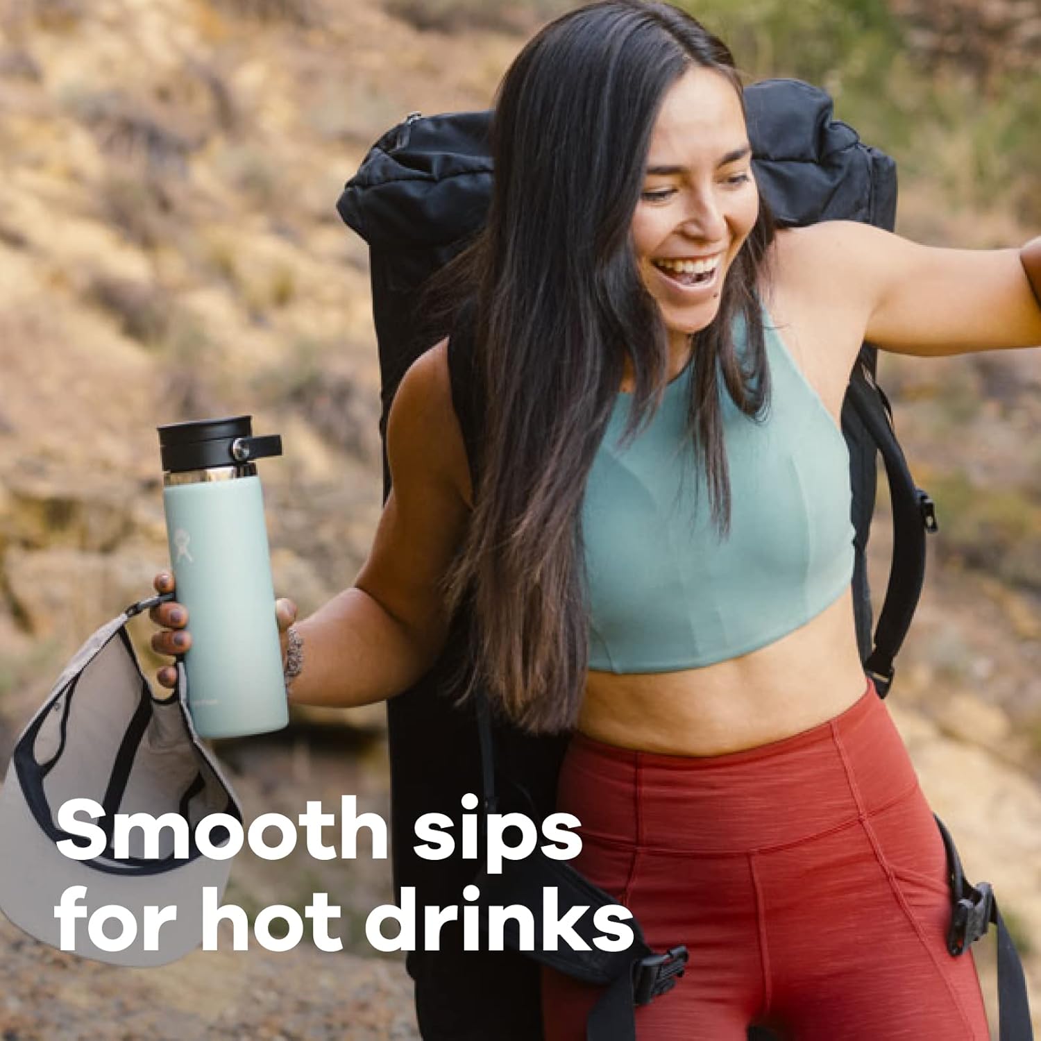 HYDRO FLASK Wide Mouth Insulated Bottle with Flex Sip Lid