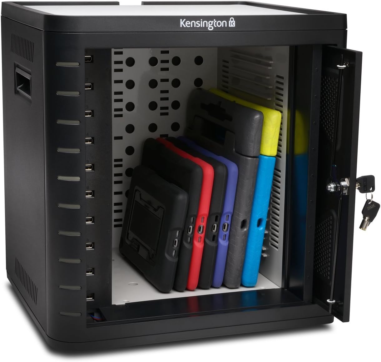 Kensington - K67862AM Charge and Sync Cabinet for 7-Inch to 10-Inch Tablets, iPad Air