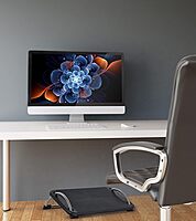 Mount-It! Tilting Footrest Under Desk | Ergonomic Office Foot Rest Adjustable | Computer Desk Foot Support | Large Platform