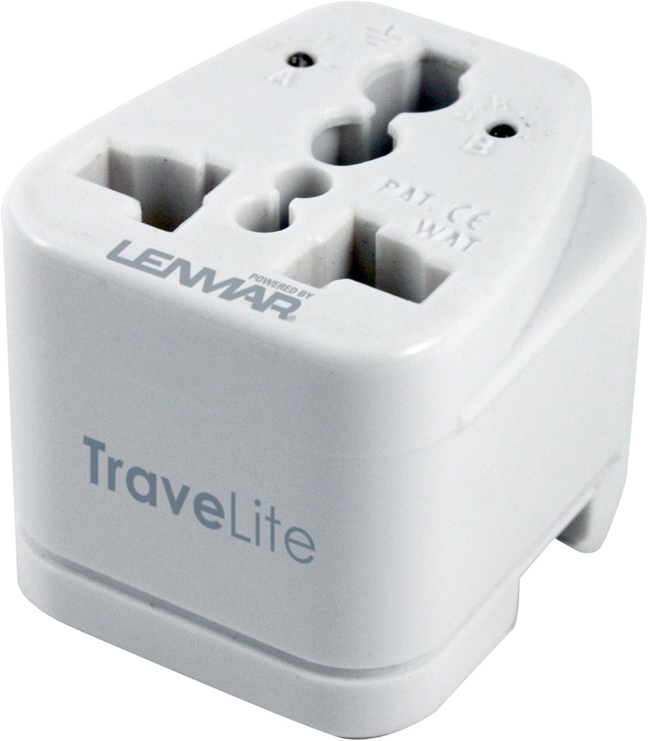Lenmar TraveLite Ultra Compact All-in-One International Travel Adapter, White, AC150