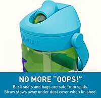 CAMELBAK Thrive Flip Straw Kids Bite Valve Water Bottle 14oz Tritan Renew