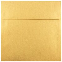 JAM PAPER Metallic Invitation Envelopes - Gold Stardream - 25/Pack