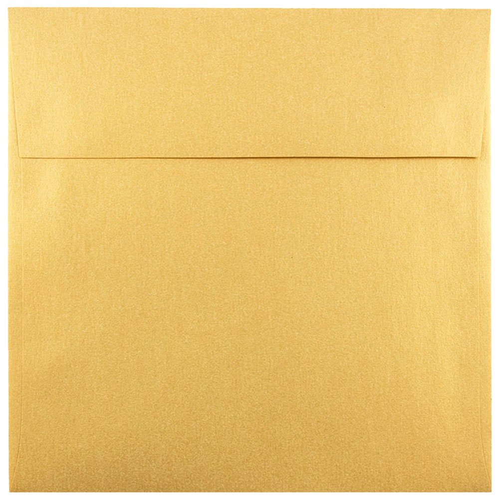 JAM PAPER Metallic Invitation Envelopes - Gold Stardream - 25/Pack