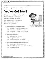 Scholastic Comprehension Skills: 40 Short Passages For Close Reading, Grade 1