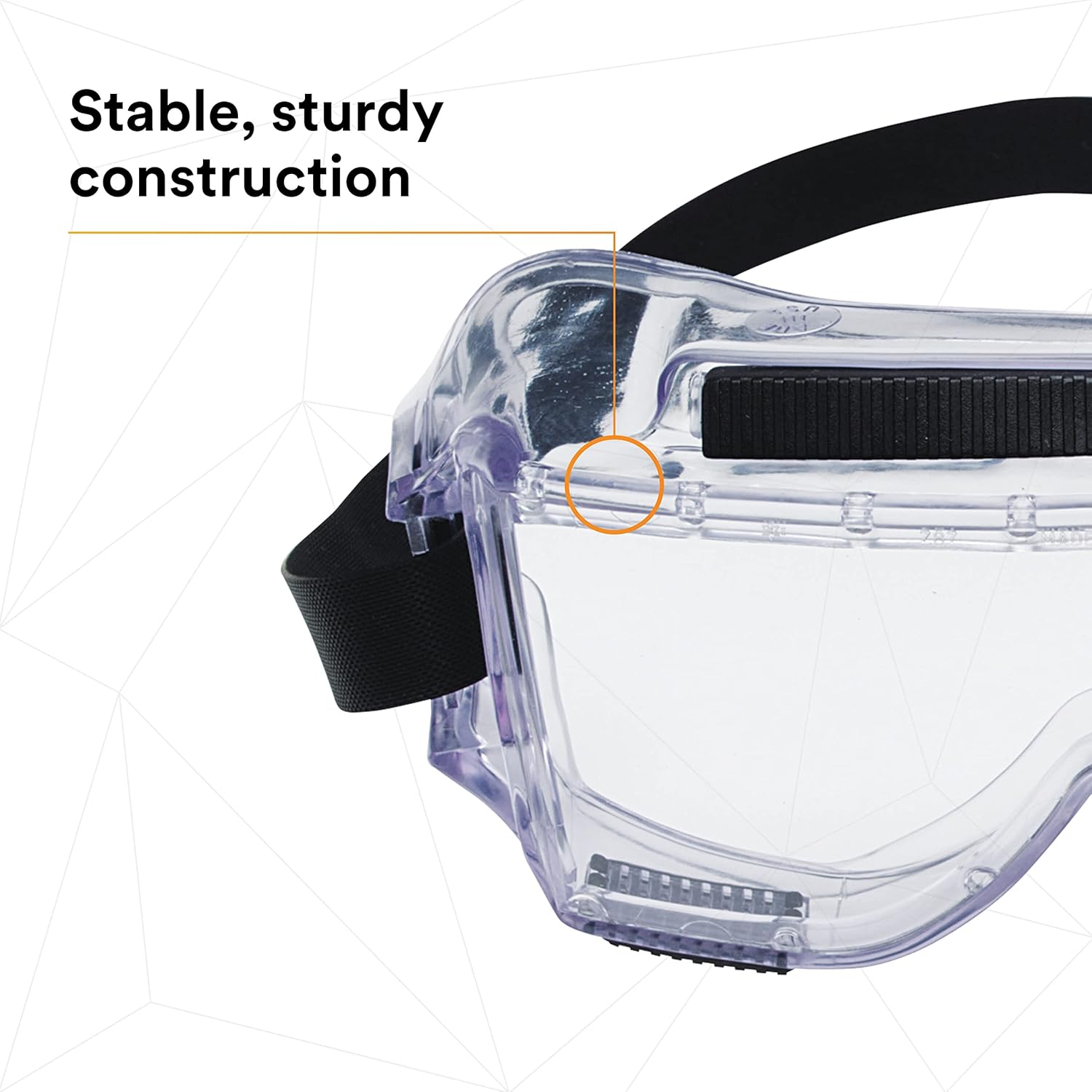 3M Centurion Safety Splash Goggle 454, 40304-00000-10 Clear Lens, 1 Pair