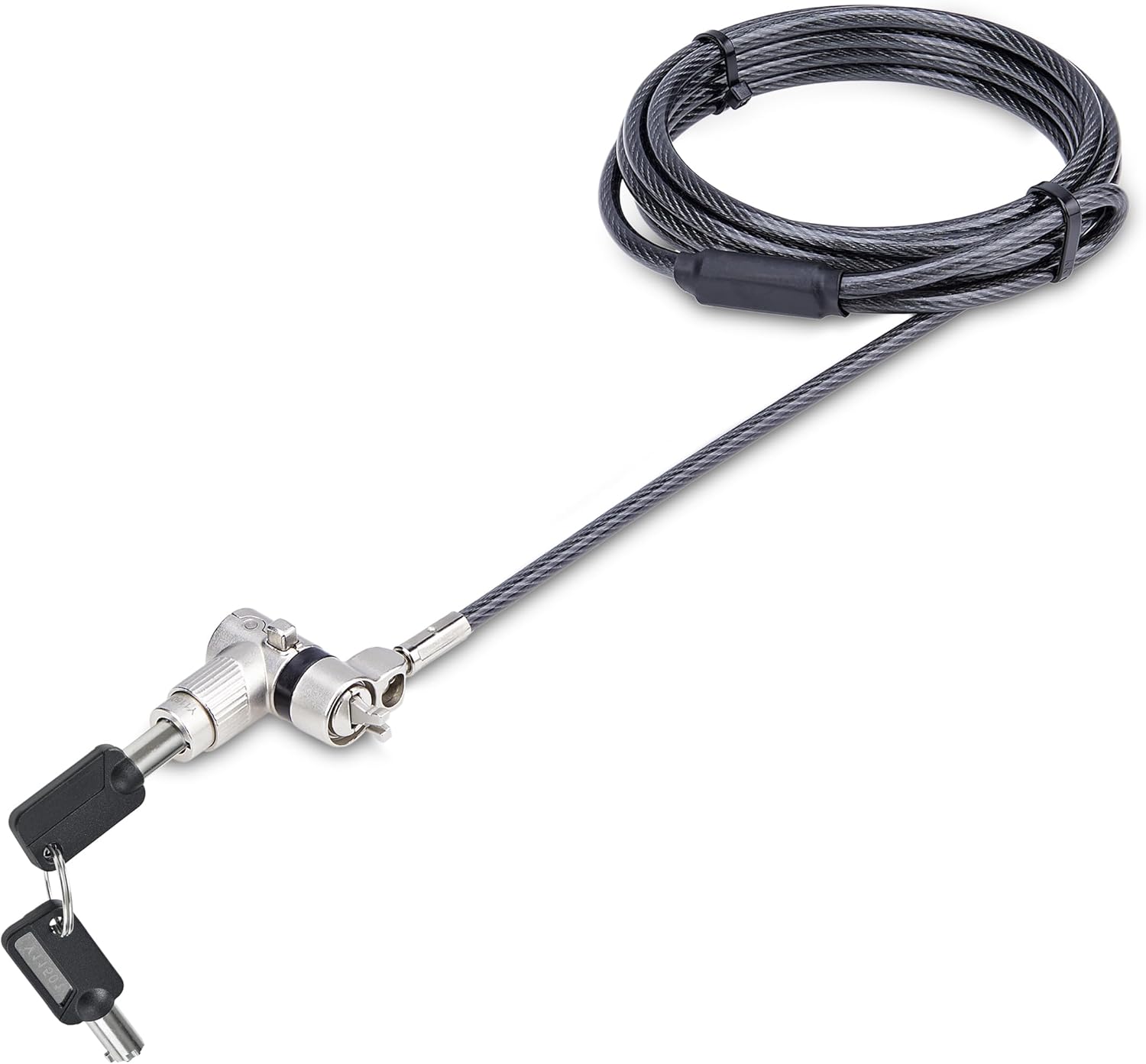 StarTech.com Universal 3-in-1 Laptop Lock 6.6ft (2m) Security Cable