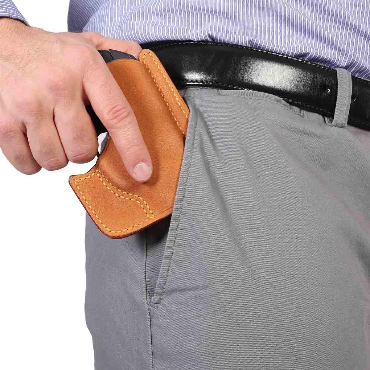 GALCO Front Pocket Horsehide Holster - Premium Ambidextrous Pocket Holster
